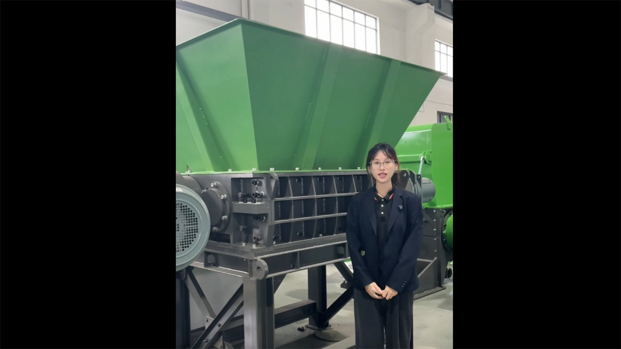 Trituradora de doble eje